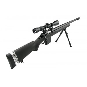 Well модель снайперской винтовки MB4405D Spring (with scope & bipod) BK